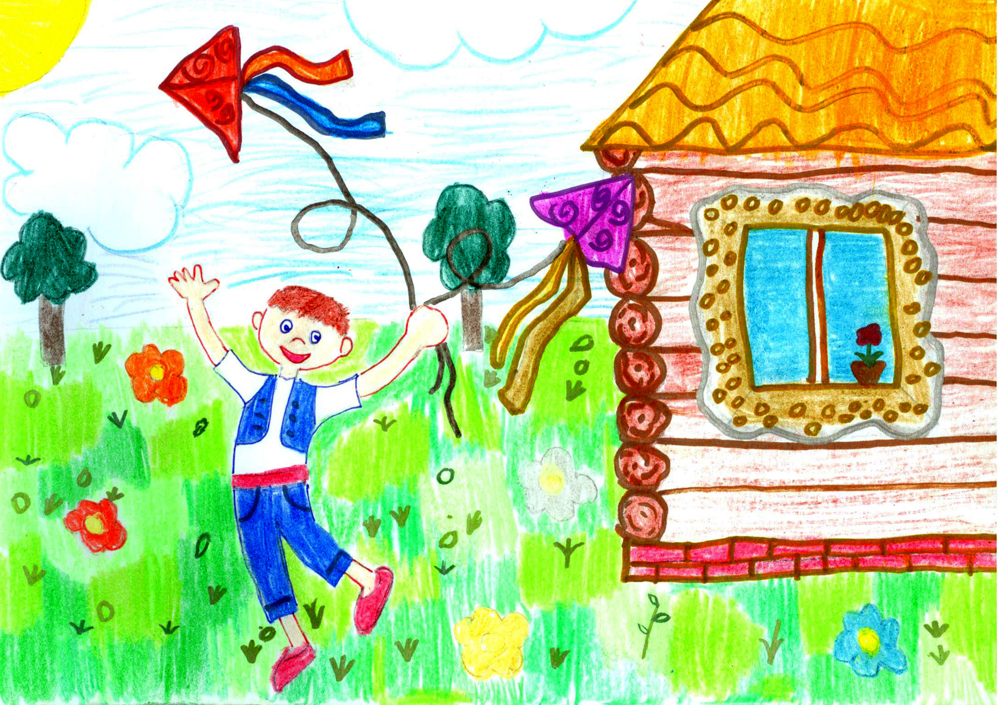 Нарисуй свой «Домик в деревне» в День защиты детей!